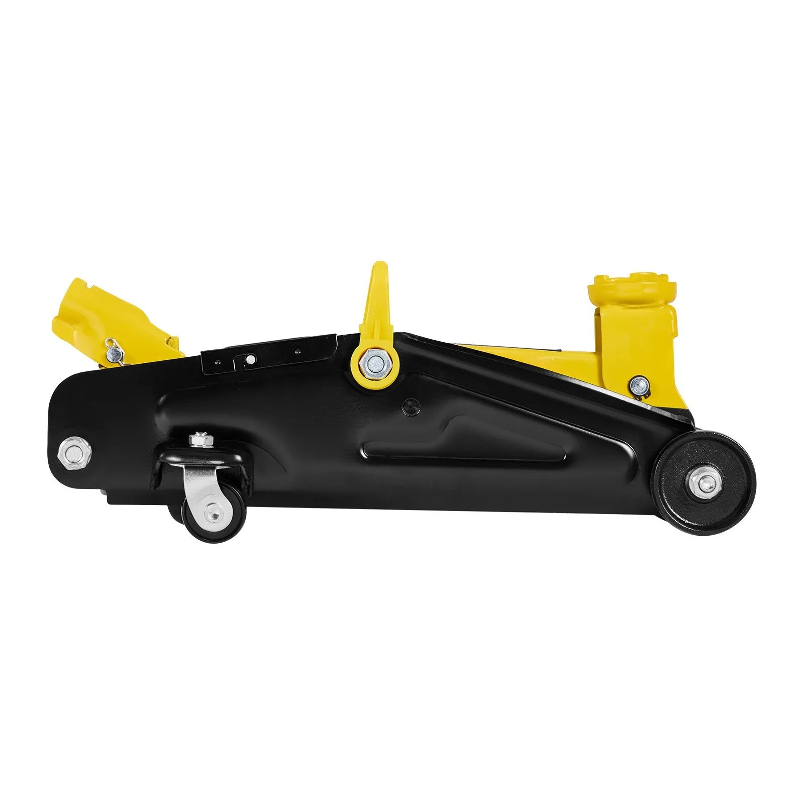 VEVOR Low Profile Floor Jack, 2 Ton (4400 lbs) Capacity, Steel Racing Floor Jack with Stands, Single Piston Quick Lift Pump, Hydraulic Trolley Car Lift for Compact SUVs, Lifting Range 5.1-12.2 Inches