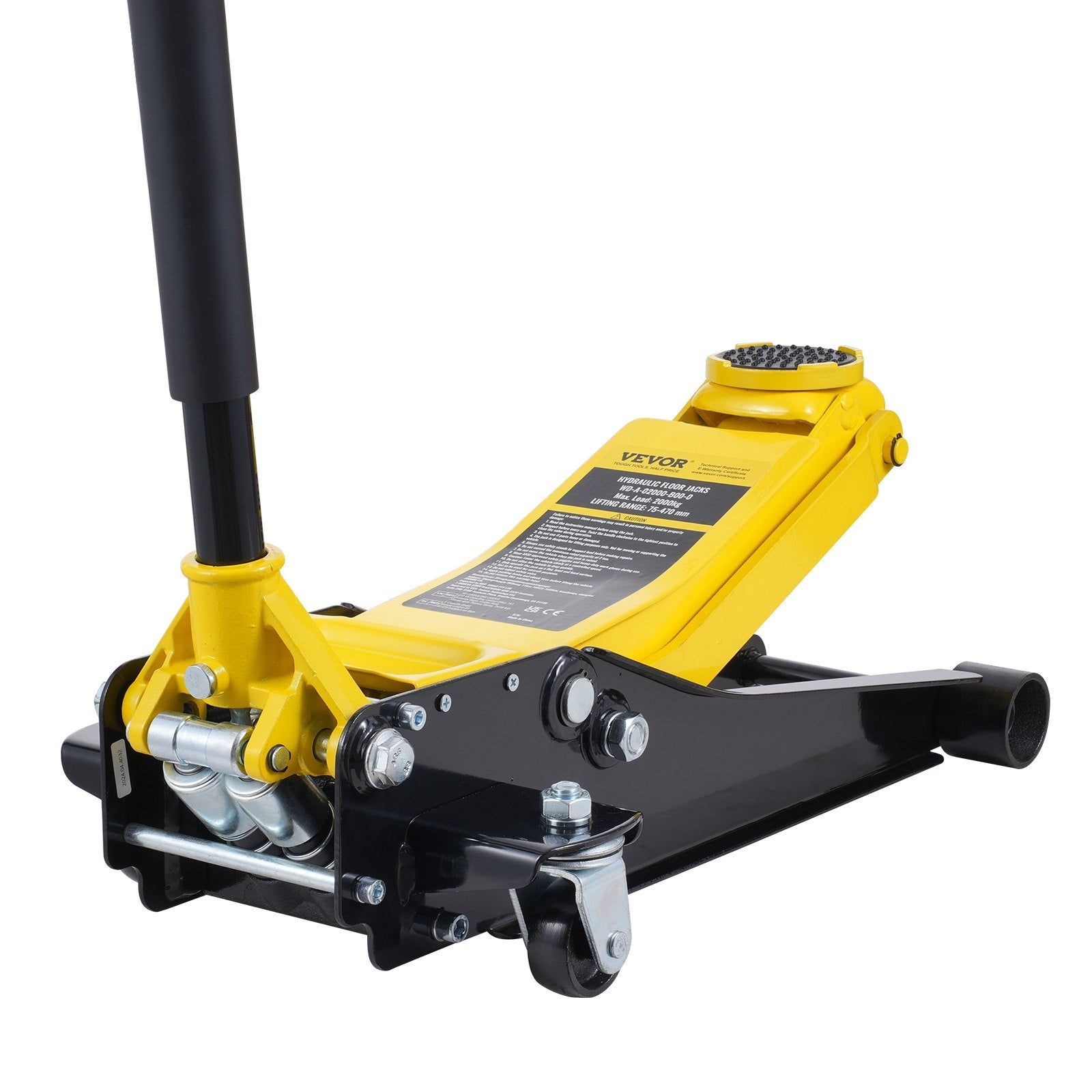 VEVOR Low Profile Floor Jack 2 Ton Heavy Duty Dual Piston Rapid Pump