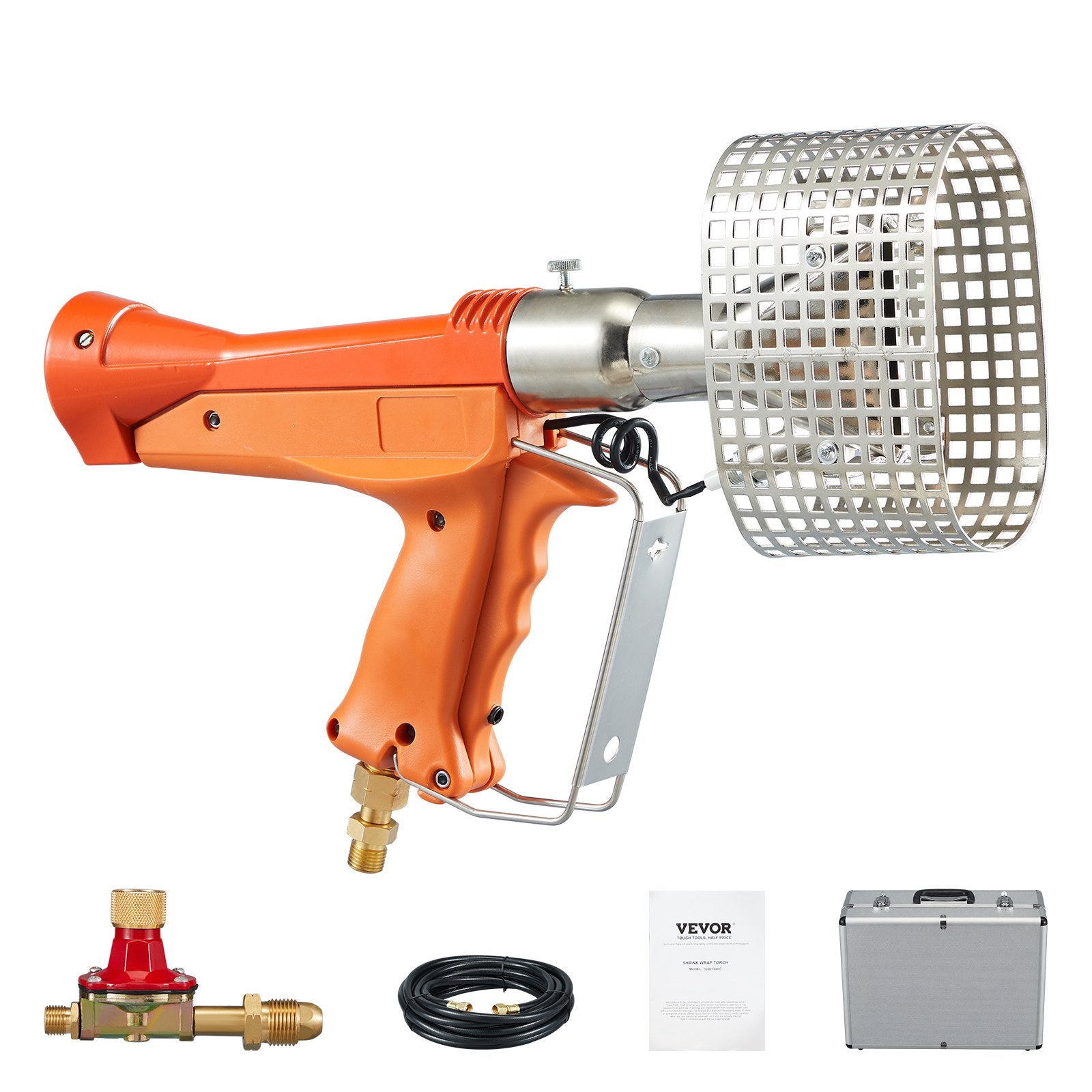 VEVOR Propane Heat Gun Up to 187660 BTU Hot Air Gun with Regulator & Carry Case