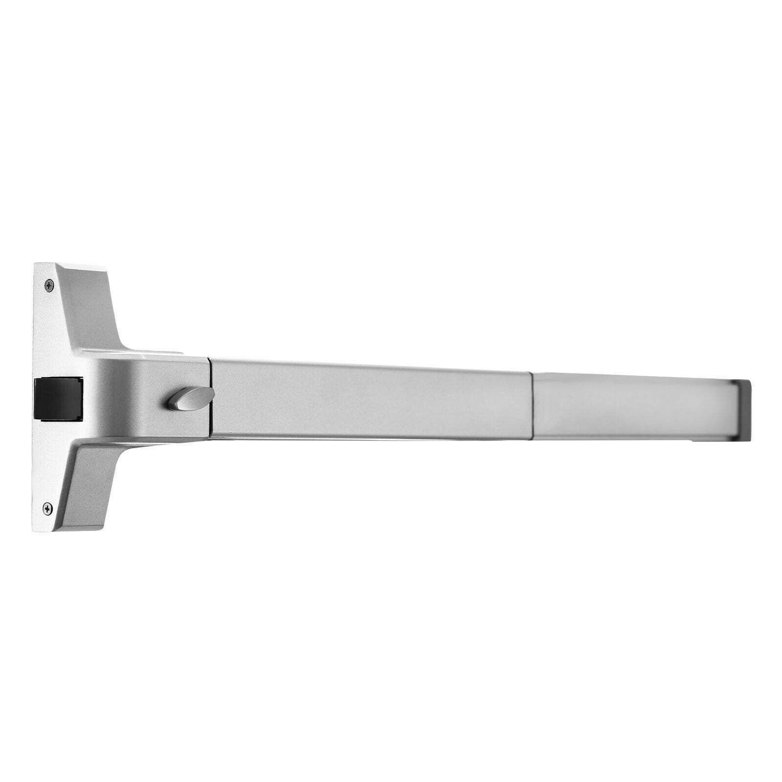 Door Push Bar Panic Exit Device W/ Exterior Lever Commercial Emergency Exit Bar