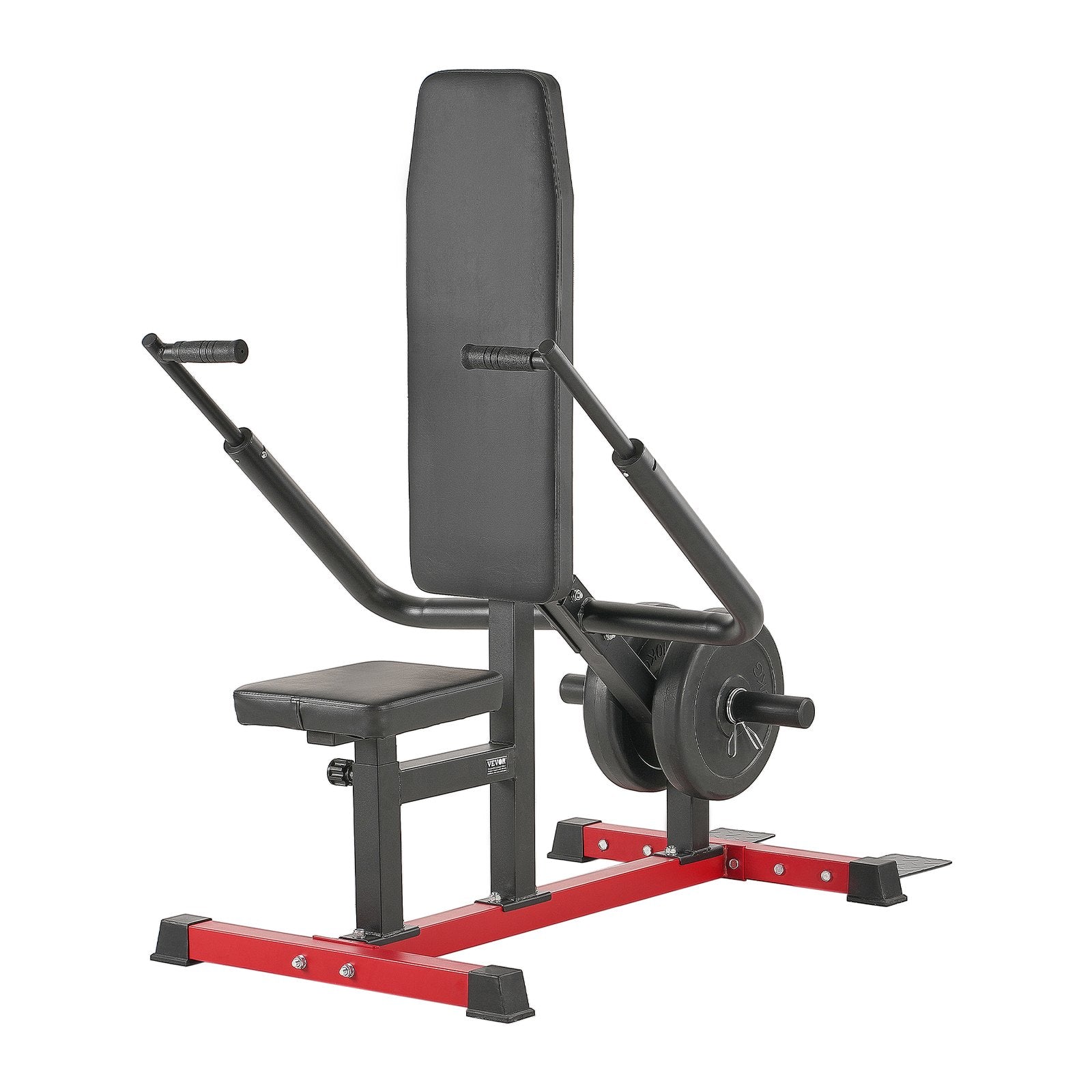VEVOR Seated Dip Machine Tricep Bicep Press Down Chest Training with Cable Bar