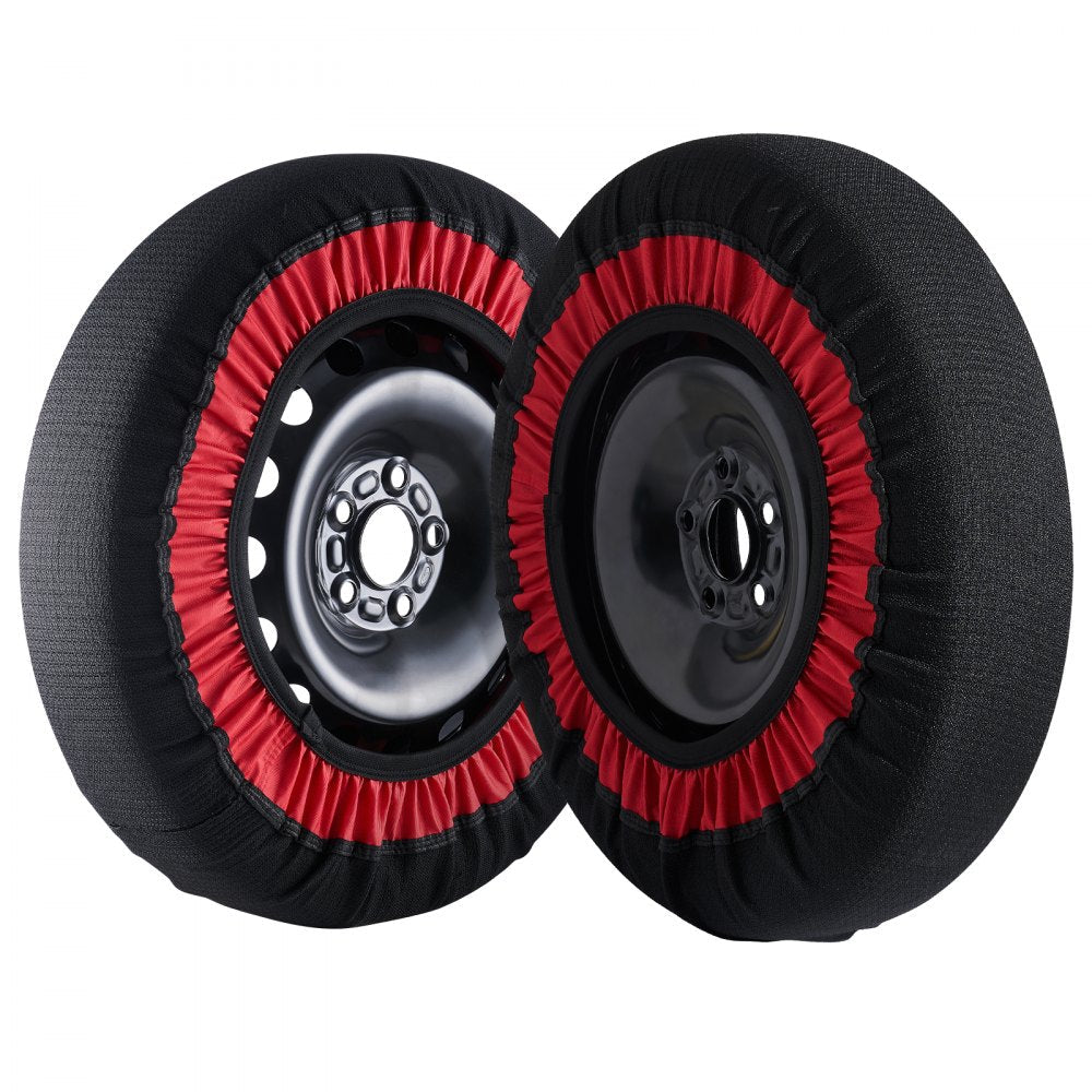 VEVOR 2PCS Thickened Snow Socks for Tires Snow Traction Tire Cover-Extra Large
