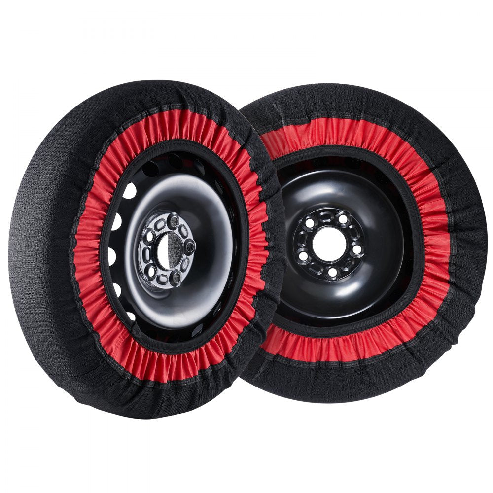 VEVOR 2PCS Thickened Snow Socks for Tires Snow Traction Tire Cover-Extra Large