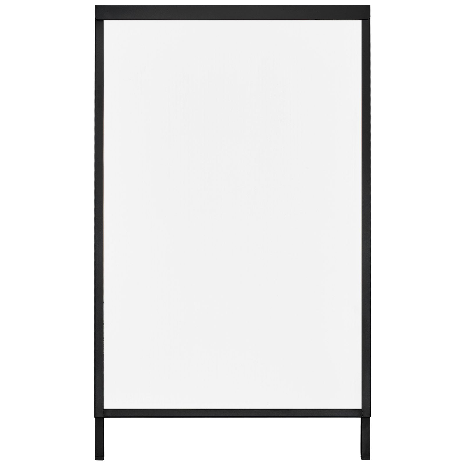 VEVOR A Frame Sidewalk Sign, 24x36 Inch Heavy Duty Slide-in Signboard Holder, Double-Sided Folding Sandwich Board Signs, Steel Pavement Sign Poster for Outdoor Business Street Advertising (Frame only)