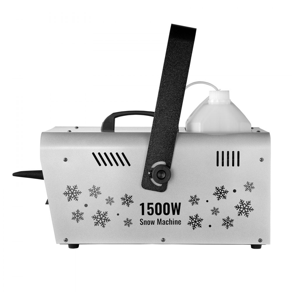 VEVOR Snow Machine 1500W Wireless Remote Handheld Hanging Snow Making Machine