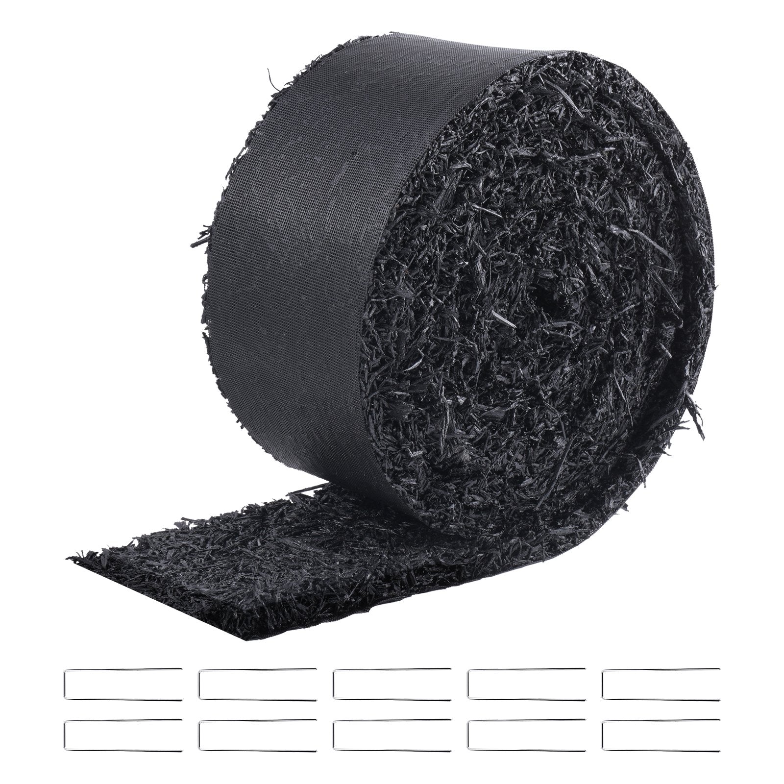 VEVOR Rubber Mulch Roll for Landscaping 120 x 4.5in Rubber Mulch Mat Pathway