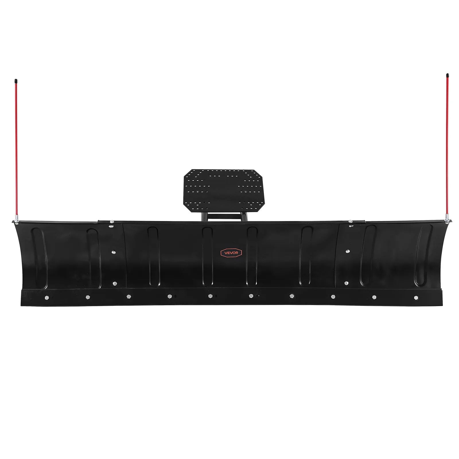 VEVOR Snow Plow Blade, 43 in/72 in Width Adjustable Snow Plow Kit, Easy to Detach, Universal Mount Plowing Attachment with Rubber Flaps, Heavy Duty Steel Blade, Compatible with Most UTV & ATV