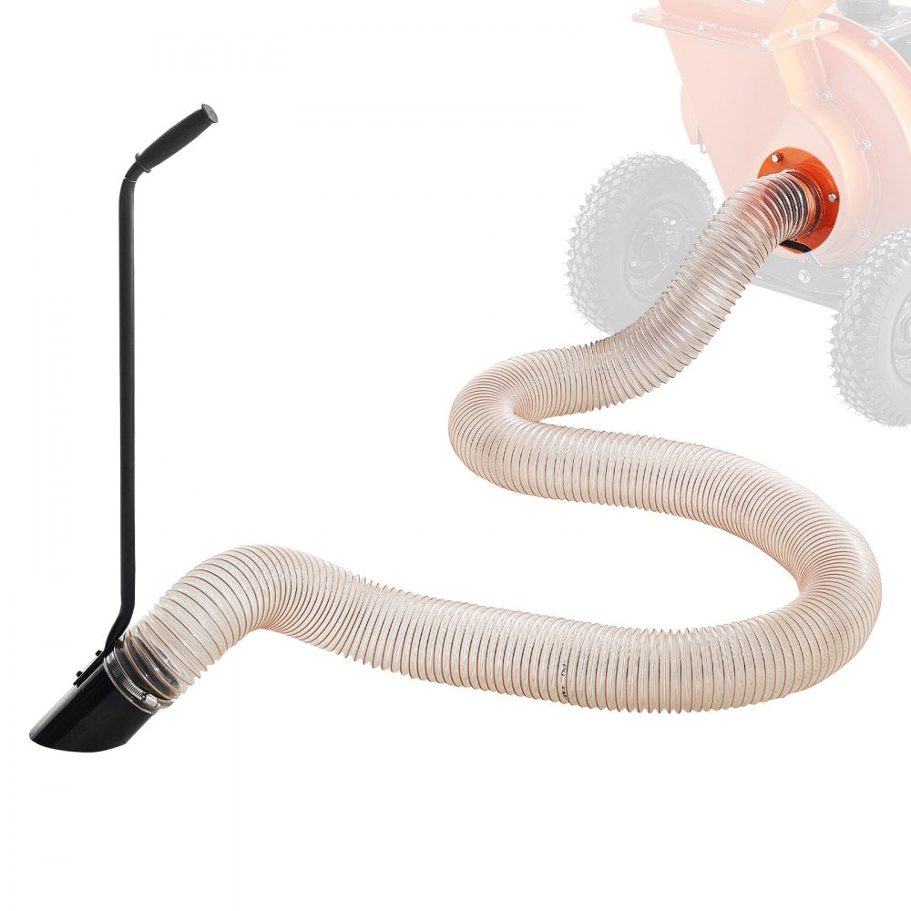 VEVOR 4.3In x 13.1ft 4in Diameter Wood Chipper Shredder Mulcher Leaf Vacuum Kit