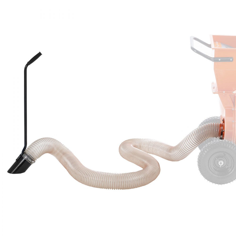 VEVOR 4.3In x 13.1ft 4in Diameter Wood Chipper Shredder Mulcher Leaf Vacuum Kit