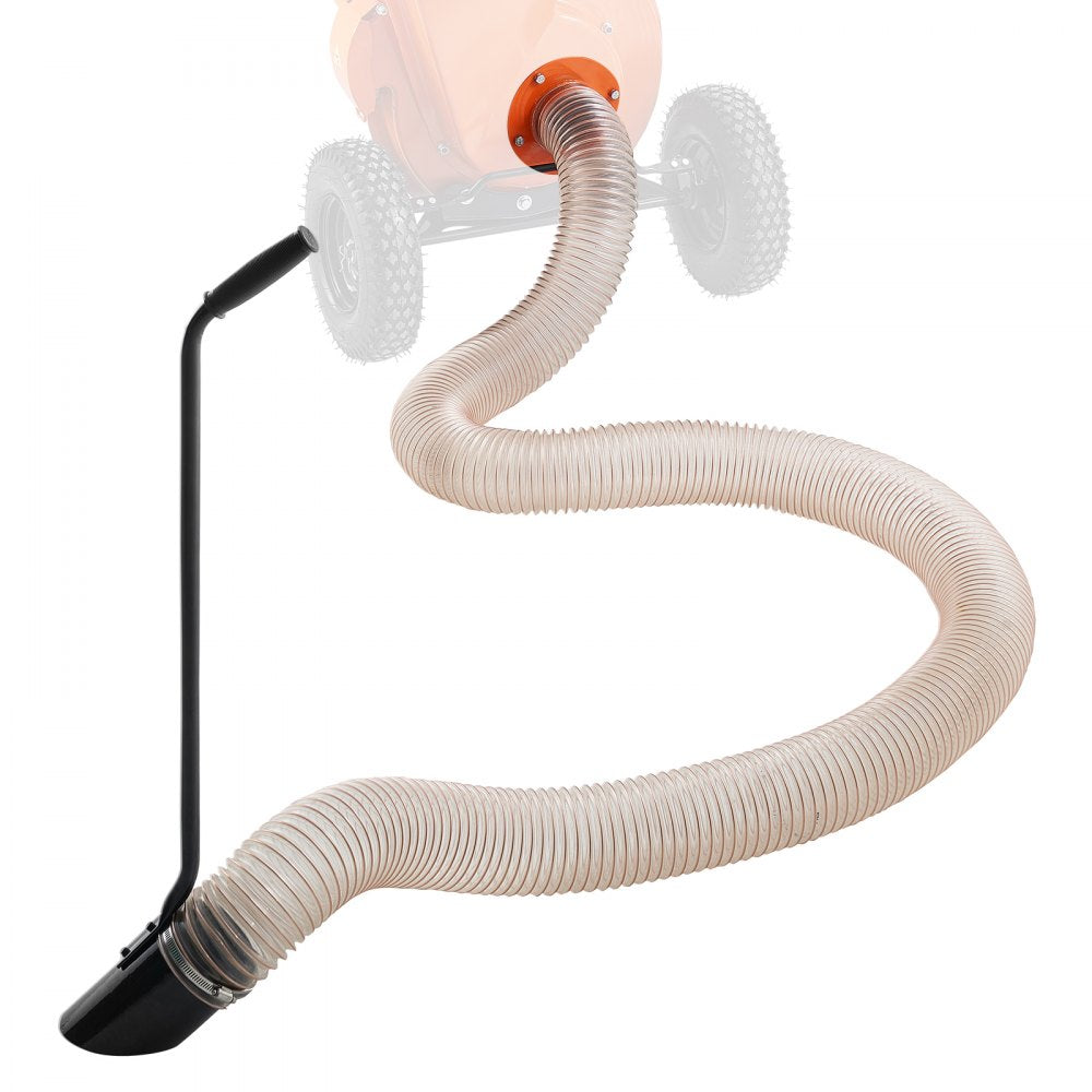 VEVOR 4.3In x 13.1ft 4in Diameter Wood Chipper Shredder Mulcher Leaf Vacuum Kit