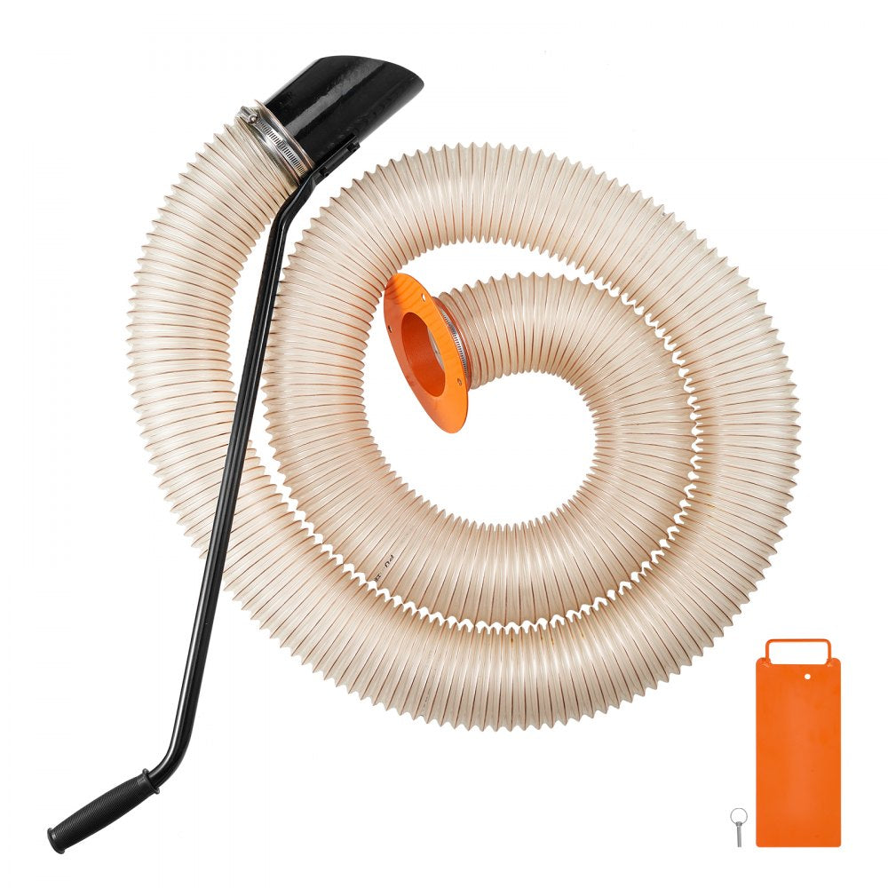 VEVOR 4.3In x 13.1ft 4in Diameter Wood Chipper Shredder Mulcher Leaf Vacuum Kit