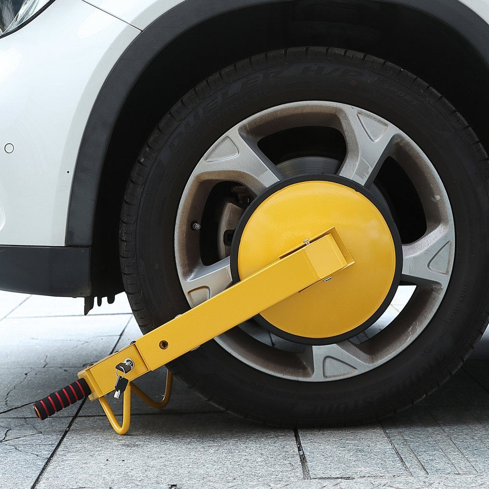 VEVOR Wheel Lock Clamp, 1 Pack Trailer Wheel Lock, Heavy-Duty Anti Theft Tire Lock, Trailer Wheel Locks for RV Trailers, Cars, Trucks, SUVs