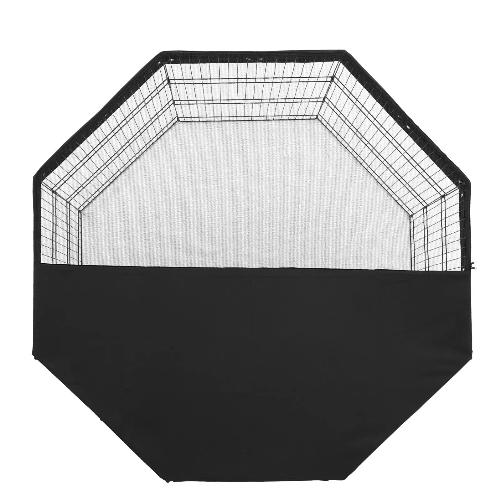 VEVOR Dog Playpen 8 Panels Foldable Metal Dog Exercise Pen with Top Cover 30"H