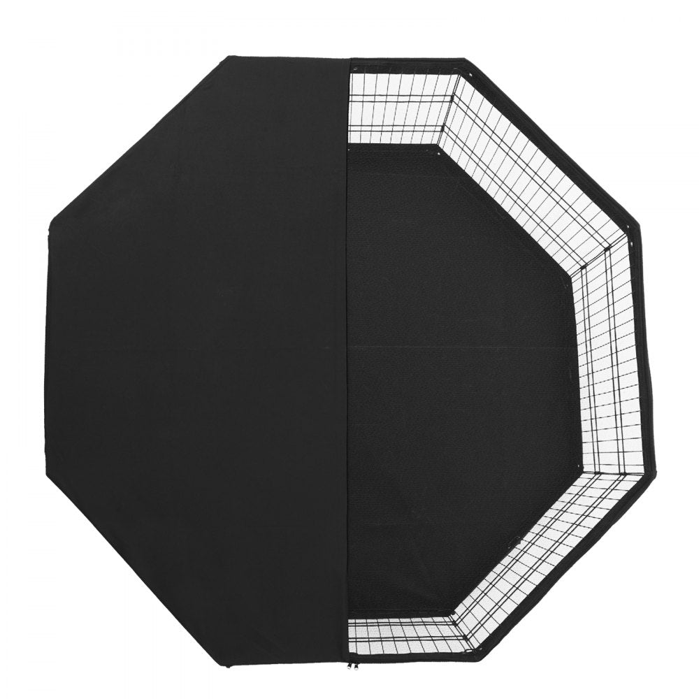 VEVOR Dog Playpen 8 Panels Foldable Metal Dog Exercise Pen with Pad Cover 30"H