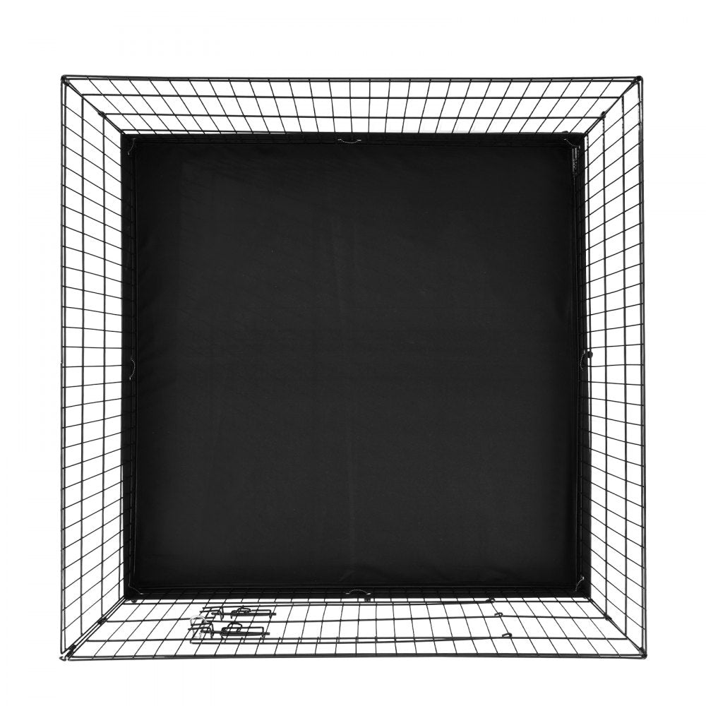 VEVOR Dog Playpen 4 Panels Foldable Metal Dog Exercise Pen with Bottom Pad 36 in