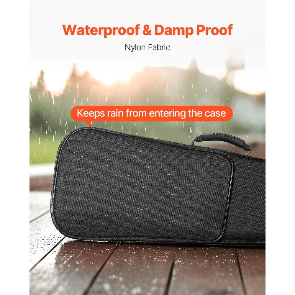 VEVOR Portable Nylon Fabric 4/4 Full Size Violin Case Anti-Scratch Carrying Bag