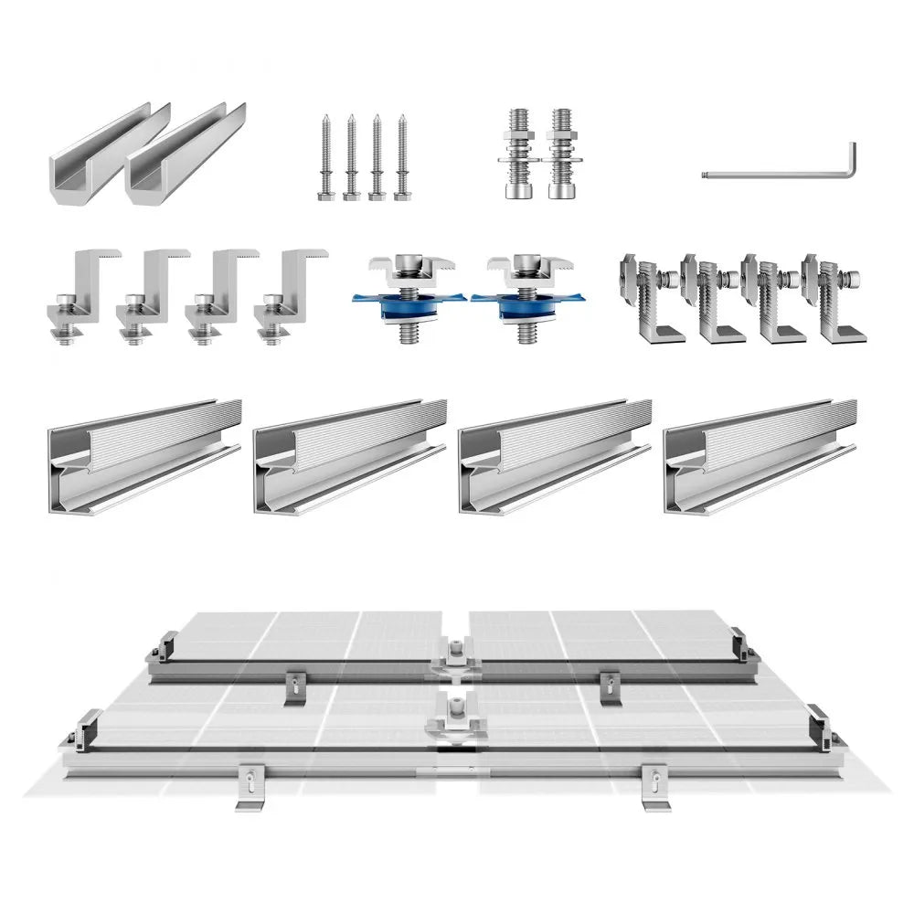 VEVOR Solar Panel Mounting Brackets Solar Panel Mounting Kit for Various Roofs