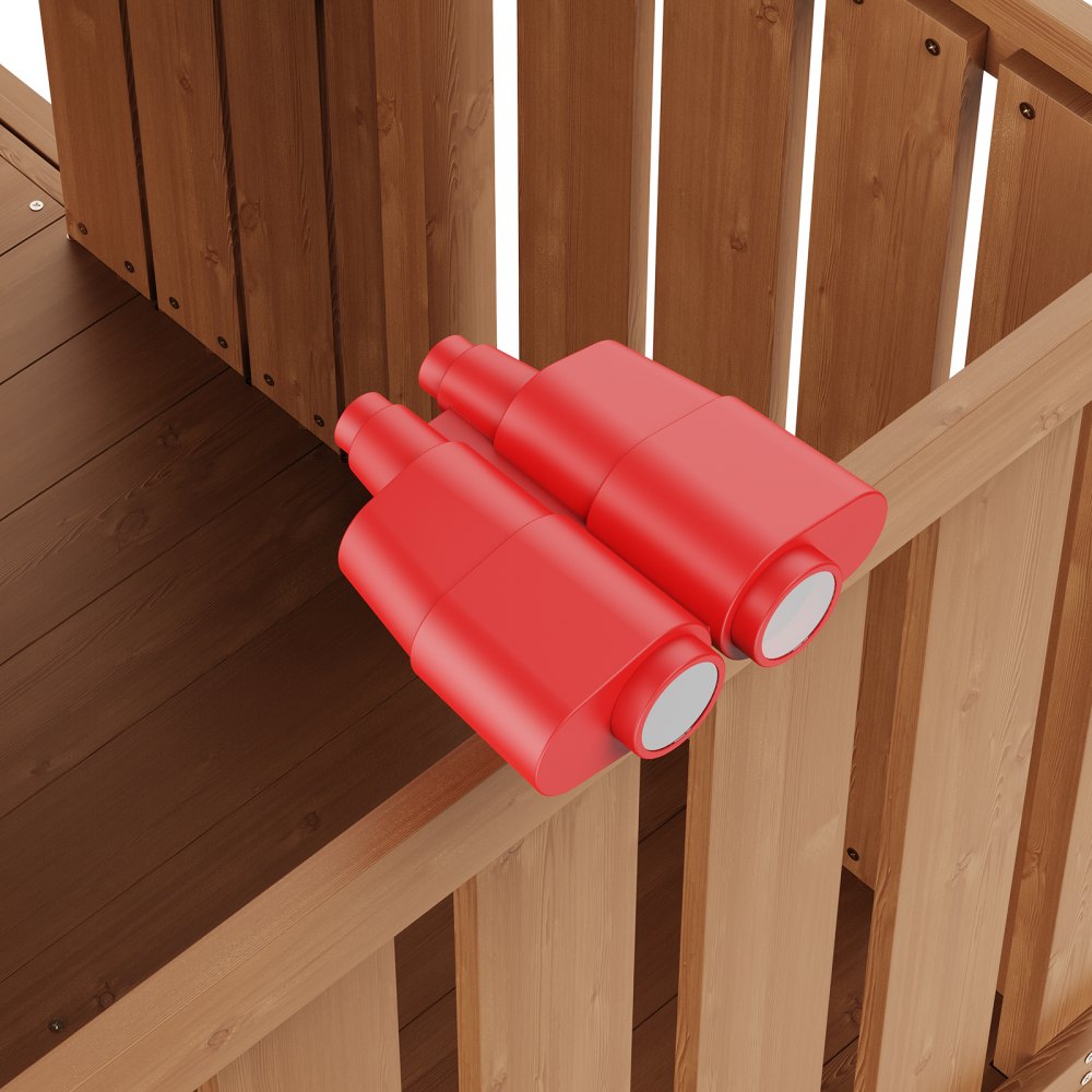 VEVOR Outdoor Wooden Playhouse Kids Garden Game Cottage with Slide Ladder Window