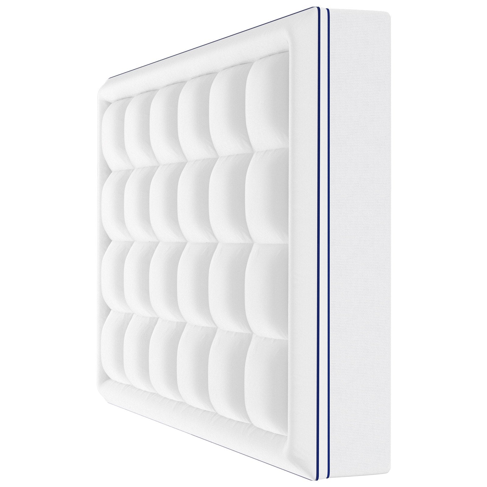 VEVOR Mattress Topper Fiber Fill Detachable & Washable Queen Size 1 in Thickness