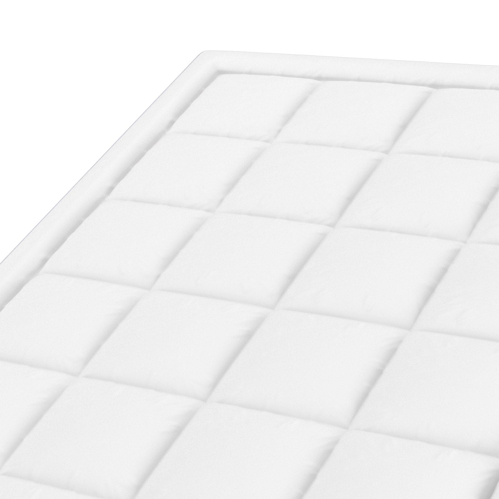 VEVOR Mattress Topper Fiber Fill Detachable & Washable Queen Size 1 in Thickness