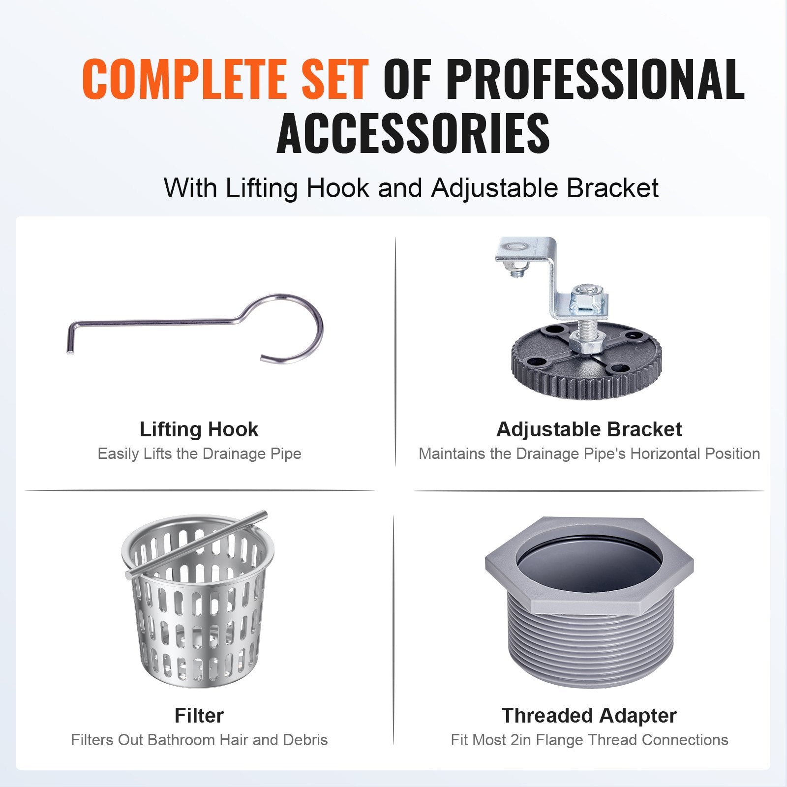 VEVOR 36Inch Linear Shower Drain Offset with Tile Insert Cover,Brushed 304 Stainless Steel Rectangle Shower Floor Drain,Linear Drain with Leveling Feet,Hair Strainer Silver