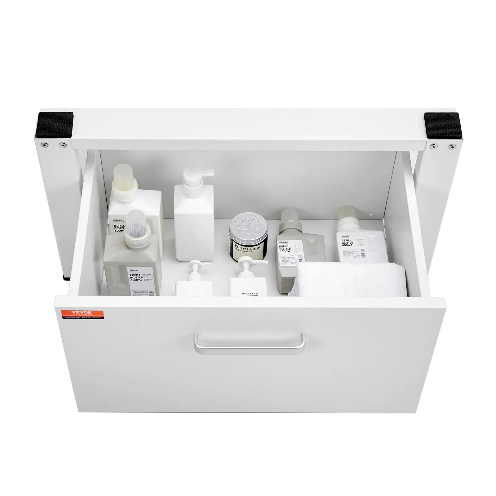 VEVOR Laundry Pedestal 27" Wide 14.4" Height, Washer And Dryer Base Stand Platform Universal Fit 660lbs Capacity, Heavy Duty Multi-Functional Base for Washing Machine with Drawer & Rich Accessories