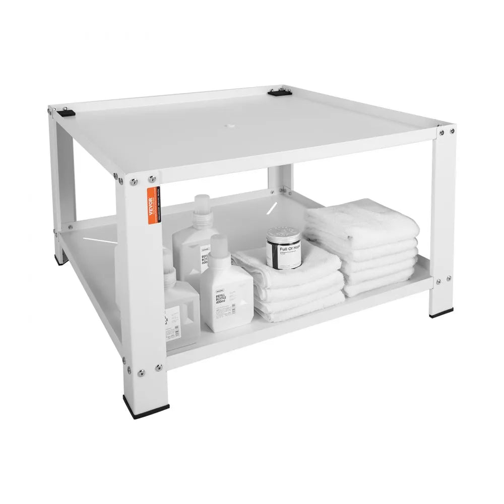 VEVOR Laundry Pedestal with Storage Shelf, 28"Lx28" Wx16" H, Washer And Dryer Base Stand Platform Universal Fit 660lbs Capacity, Heavy Duty Steel Multi-Functional Base for Washing Machine