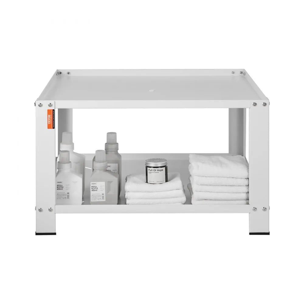 VEVOR Laundry Pedestal with Storage Shelf, 28"Lx28" Wx16" H, Washer And Dryer Base Stand Platform Universal Fit 660lbs Capacity, Heavy Duty Steel Multi-Functional Base for Washing Machine