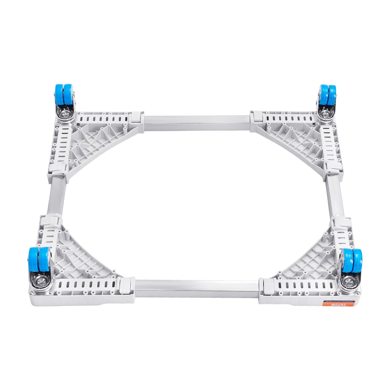 VEVOR Mini Fridge Stand Universal Laundry Pedestal, Adjustable Refrigerator Stand with Smooth Casters, Washing Machine Pedestal Multi-Functional Base for Washer And Dryer, 15"-24.2"W Expandable