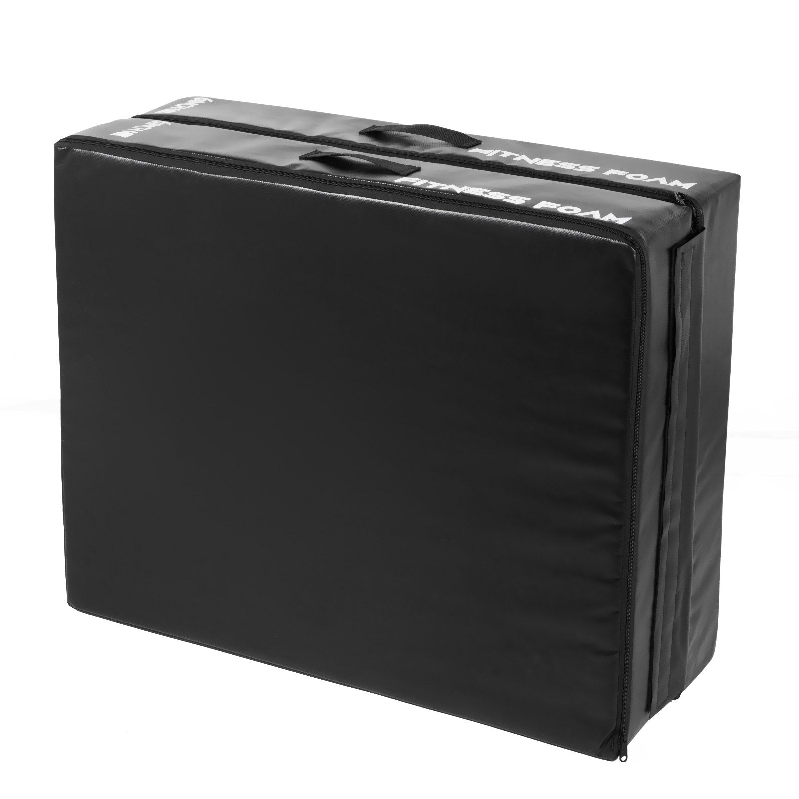 VEVOR 6 inch Barbell Crash Cushion Pads, Weightlifting Protector Falling Pads,Red/Blue/Black Cushioned Foam Mat,for Olympic Weightlifting,One Pair (Black)