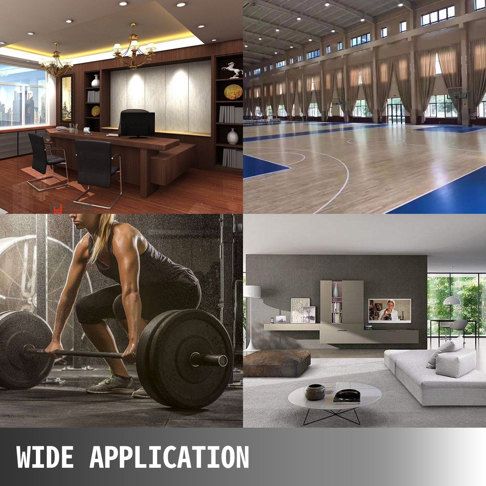 VEVOR 6 inch Barbell Crash Cushion Pads, Weightlifting Protector Falling Pads,Red/Blue/Black Cushioned Foam Mat,for Olympic Weightlifting,One Pair (Black)