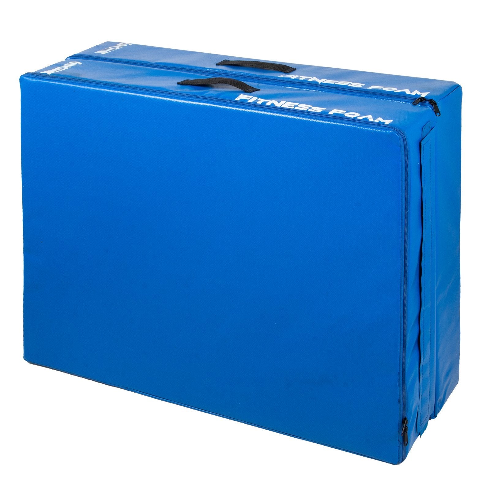 VEVOR 6 inch Barbell Crash Cushion Pads, Weightlifting Protector Falling Pads,Red/Blue/Black Cushioned Foam Mat,for Olympic Weightlifting,One Pair (Blue)