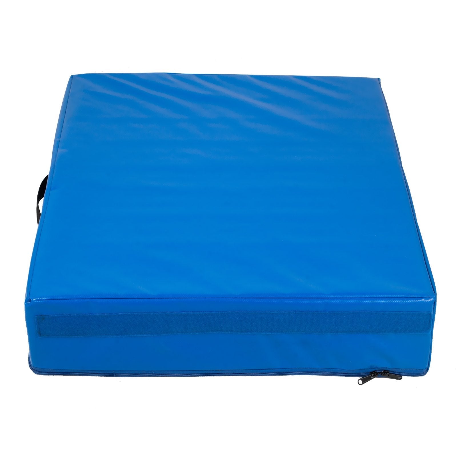 VEVOR 6 inch Barbell Crash Cushion Pads, Weightlifting Protector Falling Pads,Red/Blue/Black Cushioned Foam Mat,for Olympic Weightlifting,One Pair (Blue)