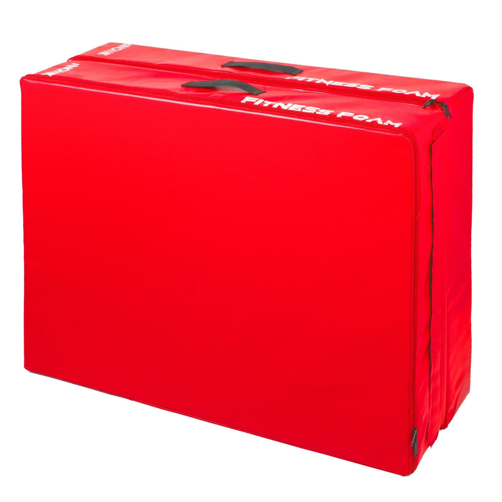 10inch Barbell Crash Cushion Pads, Weightlifting Protector Falling Pads, Black & Red Cushioned Foam Mat, for Olympic Weightlifting One Pair