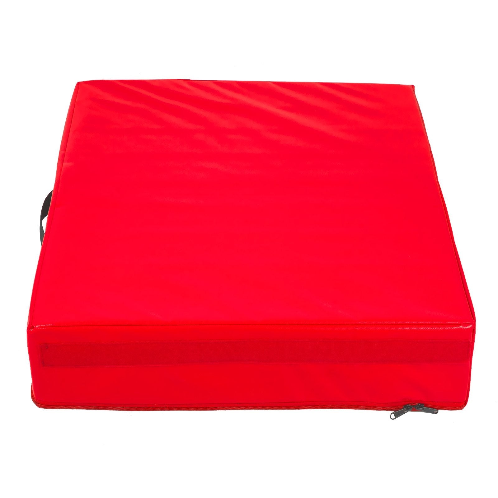 10inch Barbell Crash Cushion Pads, Weightlifting Protector Falling Pads, Black & Red Cushioned Foam Mat, for Olympic Weightlifting One Pair