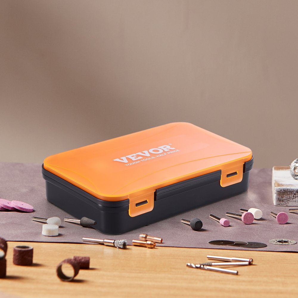 VEVOR Rotary Tool Accessories Kit 357PCS, 1/8" Diameter Shank Power Rotary Tool Accessories Set, Universal Fitment Electric Tool Accessories for Carving, Sanding, Cutting, Drilling, Cleaning, Grinding