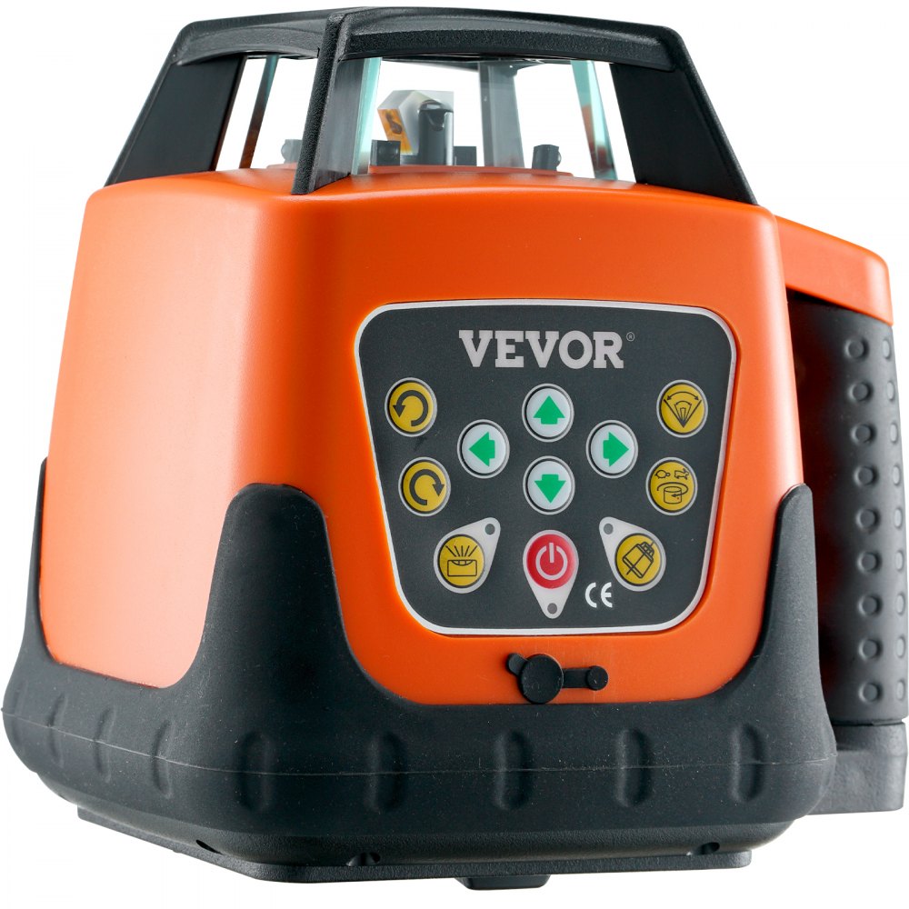 VEVOR Laser Level, 2000ft, 360 Degree Self Leveling Green Cross Line Laser, 5 Rotation Speeds & 4 Scanning Angles Adjustment, IP66 Waterproof Remote Control Manual Self-leveling Mode, Battery Included