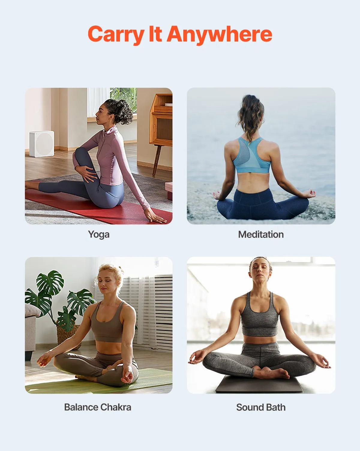 VEVOR Crystal Singing Bowl 8" F Note Heart Chakra Singing Bowl with Carry Bag