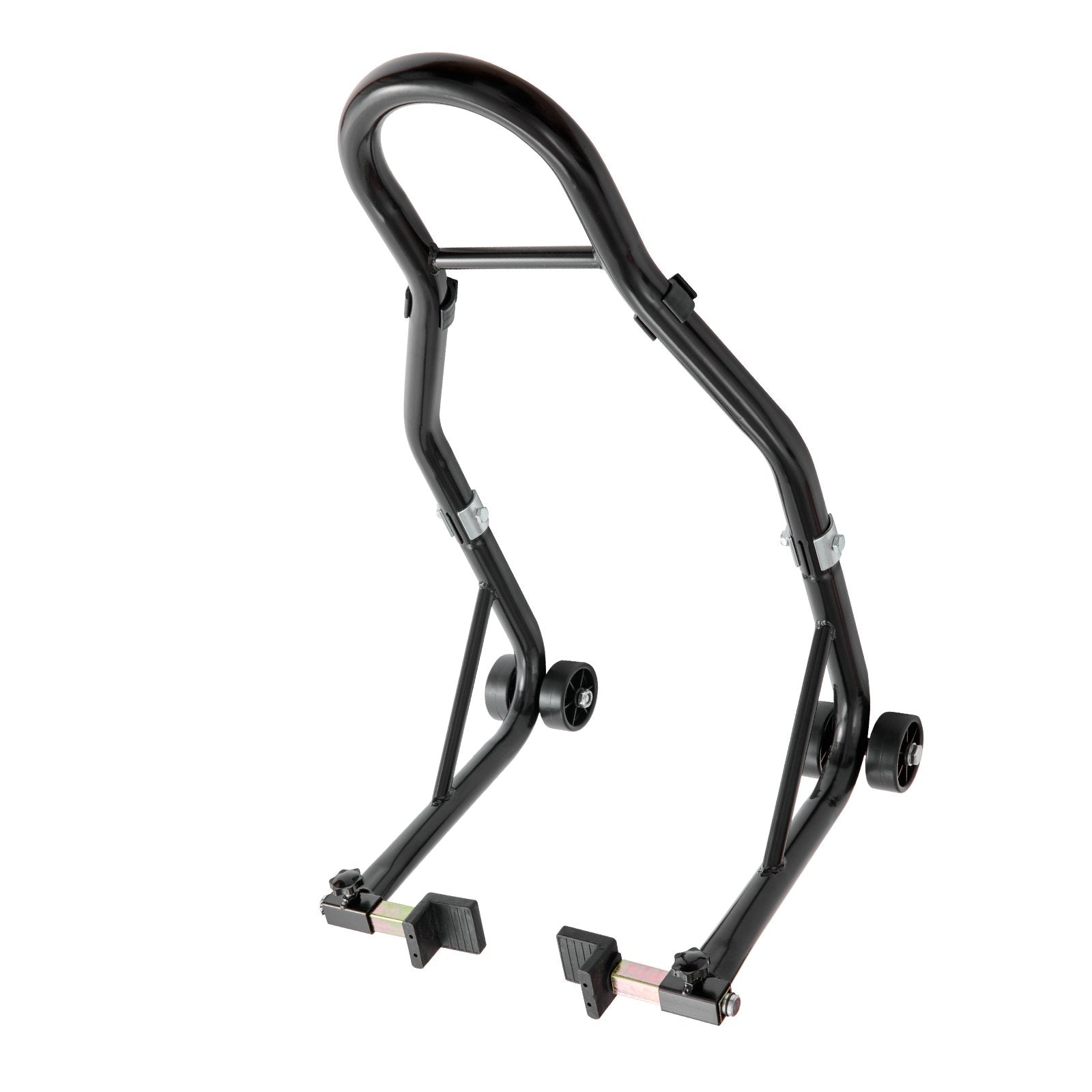 VEVOR Motorcycle Rear Wheel Stand, with U + L Fork Swingarm Spool, 850 lbs Capacity Heavy Duty Rear Wheel Stand Motorcycle Lift Jack Stand, for Suzuki Yamaha Honda Kawasaki, Black