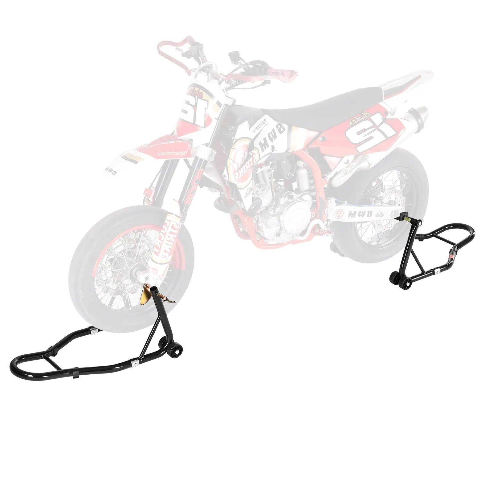 VEVOR Motorcycle Front & Rear Stand Lift 1100 lbs Spoolift Paddock Swingarm Arm