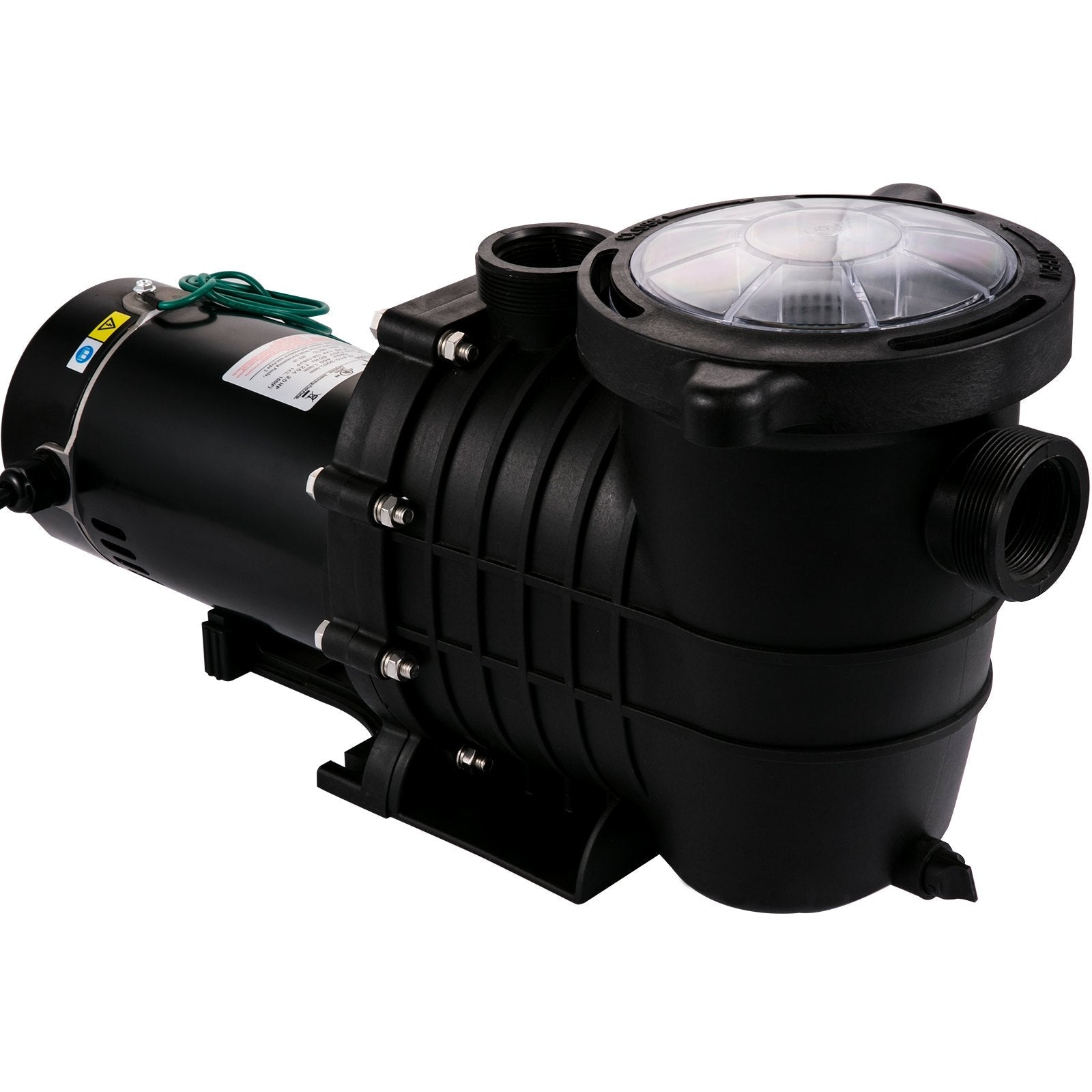 VEVOR Pool Pump 2.0HP 110V, Powerful Self-priming Pump 1500W 6657GPH, In/Above Ground Swimming Pool Pump, Single Speed Filter Pump w/ Strainer Basket, High Flow Pool Pump