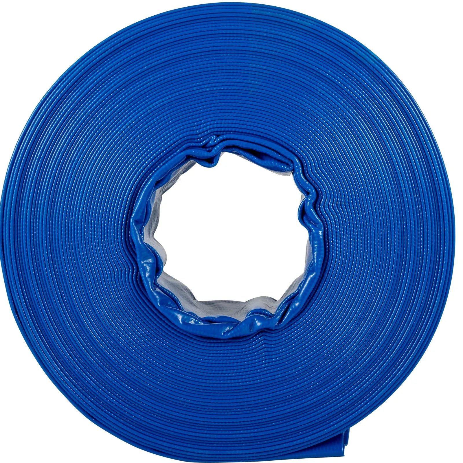 VEVOR Discharge Hose Lay Flat Hose 1-1/2" x 105' PVC Backwash Drain Hose w/Clamp