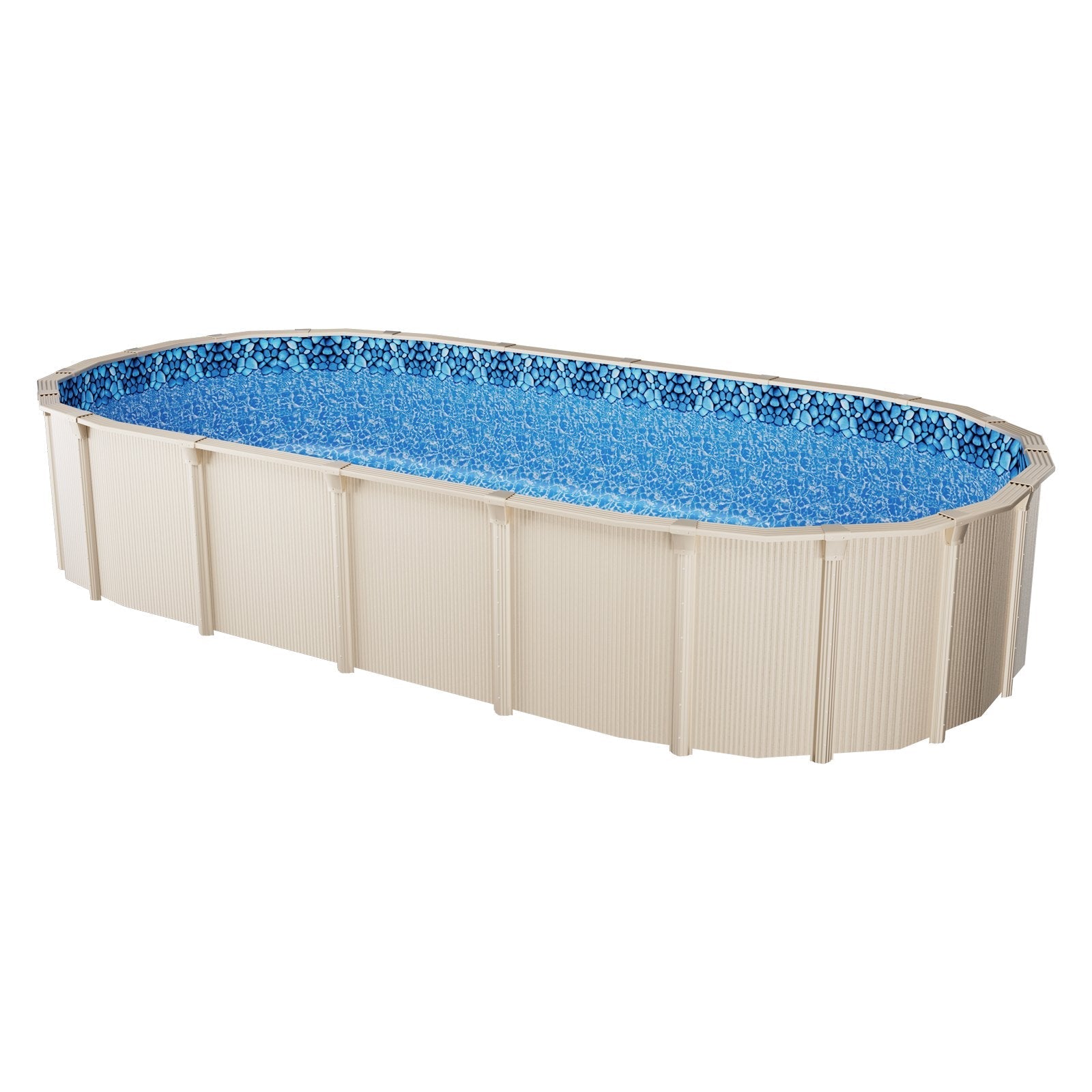 VEVOR Oval Pool Liner 18x33ft Unibead Style Pool Liner 52in Wall Height