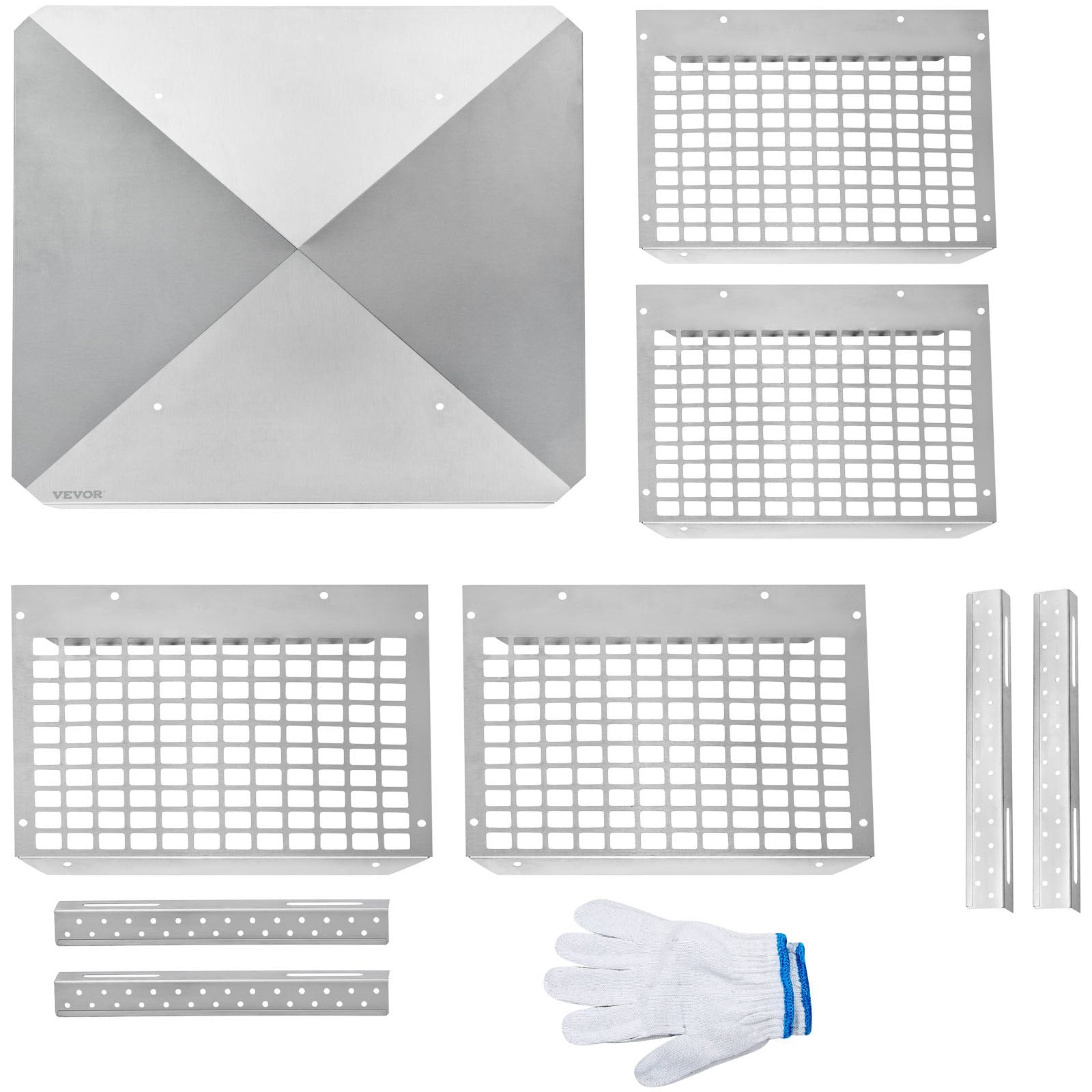 Vevor Chimney Cap Flue Caps 13"x13"fireplace Chimney Cover 304 Stainless Steel