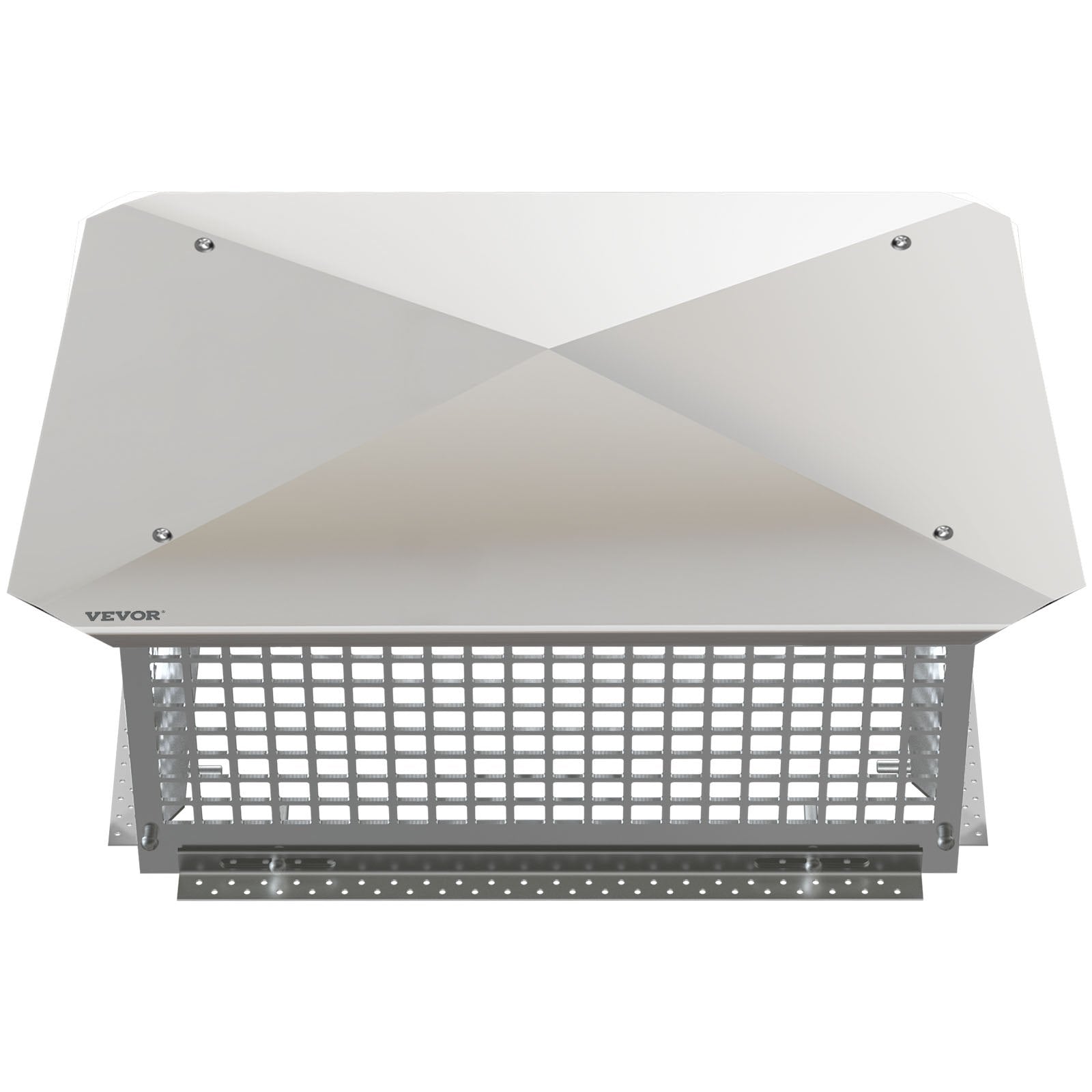 VEVOR Chimney Cap, 13" x 21" Flue Caps, 304 Stainless Steel Fireplace Chimney Cover, Adjustable Metal Spark Arrestor With Bolts Screws, Mesh Chimney Flue Cover for Outside Existing Clay Flue Tile