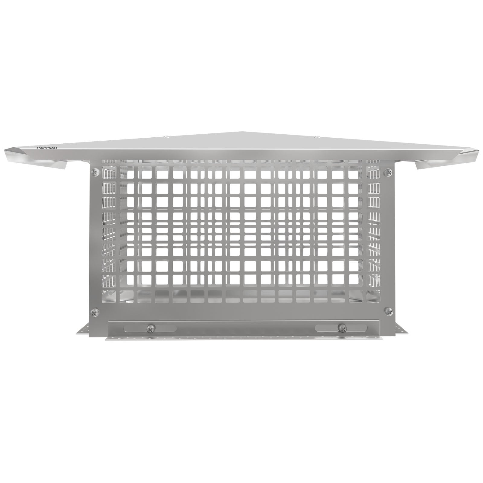 VEVOR Chimney Cap, 8" x 17" Flue Caps, 304 Stainless Steel Fireplace Chimney Cover, Adjustable Metal Spark Arrestor With Bolts Screws , Mesh Chimney Flue Cover for Outside Existing Clay Flue Tile