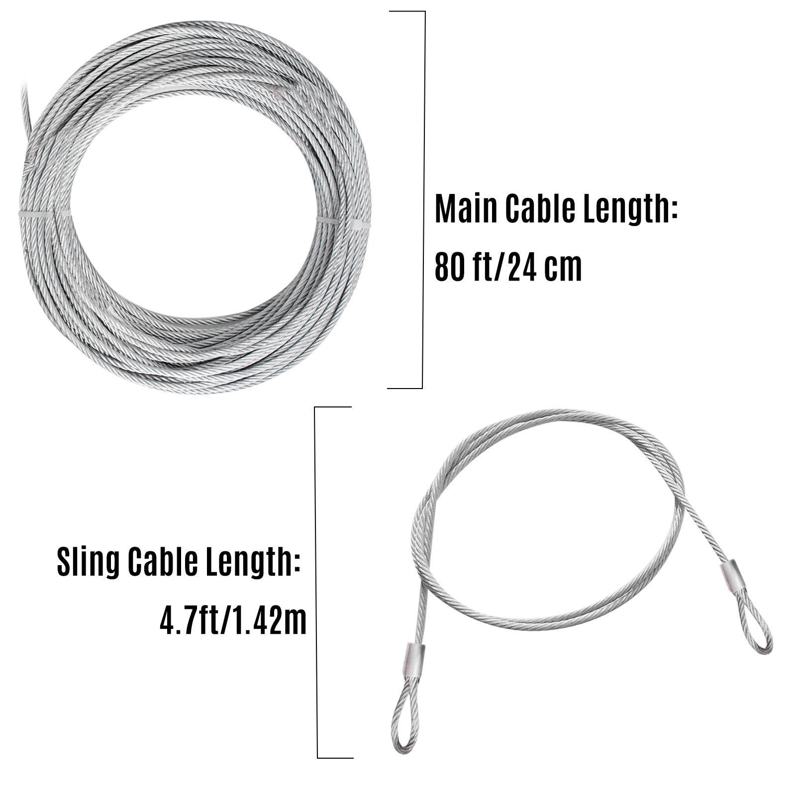 VEVOR 80ft Yellow Zip Line Kit Kids Adult Zip Line Trolley Slackers Zip Lines with Seat and Handle Heart Shaped Trolley for Backyard Entertainment