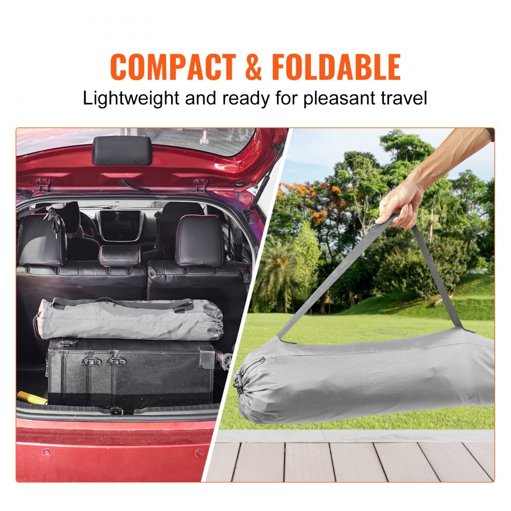 VEVOR Baby Playpen with Canopy, 59.8"x59.8" Indoor/Outdoor Portable Playpen for Babies and Toddlers, Lightweight & Foldable, Pop Up Toddler Play Yard with 3 Sun-Shades, Travel Bag for Beach Home Park