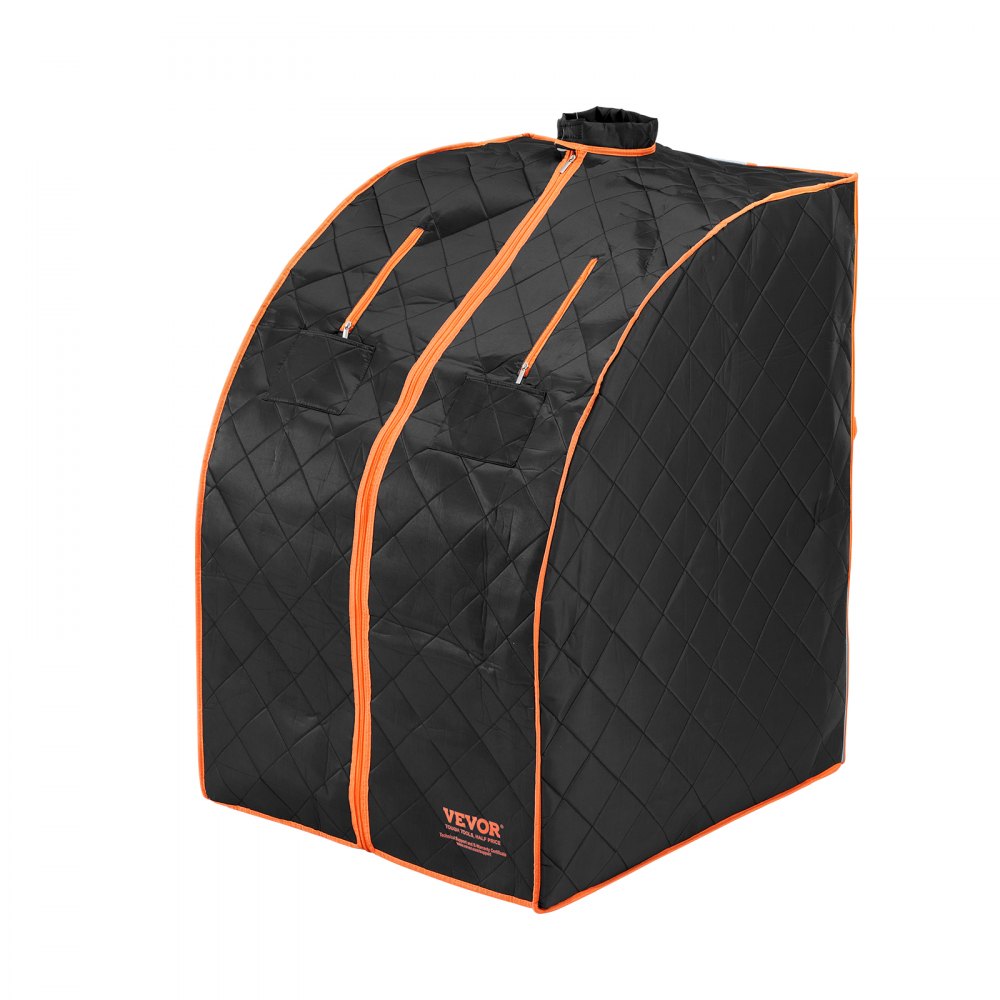 VEVOR Sauna Blanket for Detoxification, 1050W Portable Far Infrared Sauna Tent for Home, 104- 167?, 1-60 Minutes Timer , Personal Sauna Box for Home Spa Indoor Black 27.56 x 31.5 x 38.58 inch