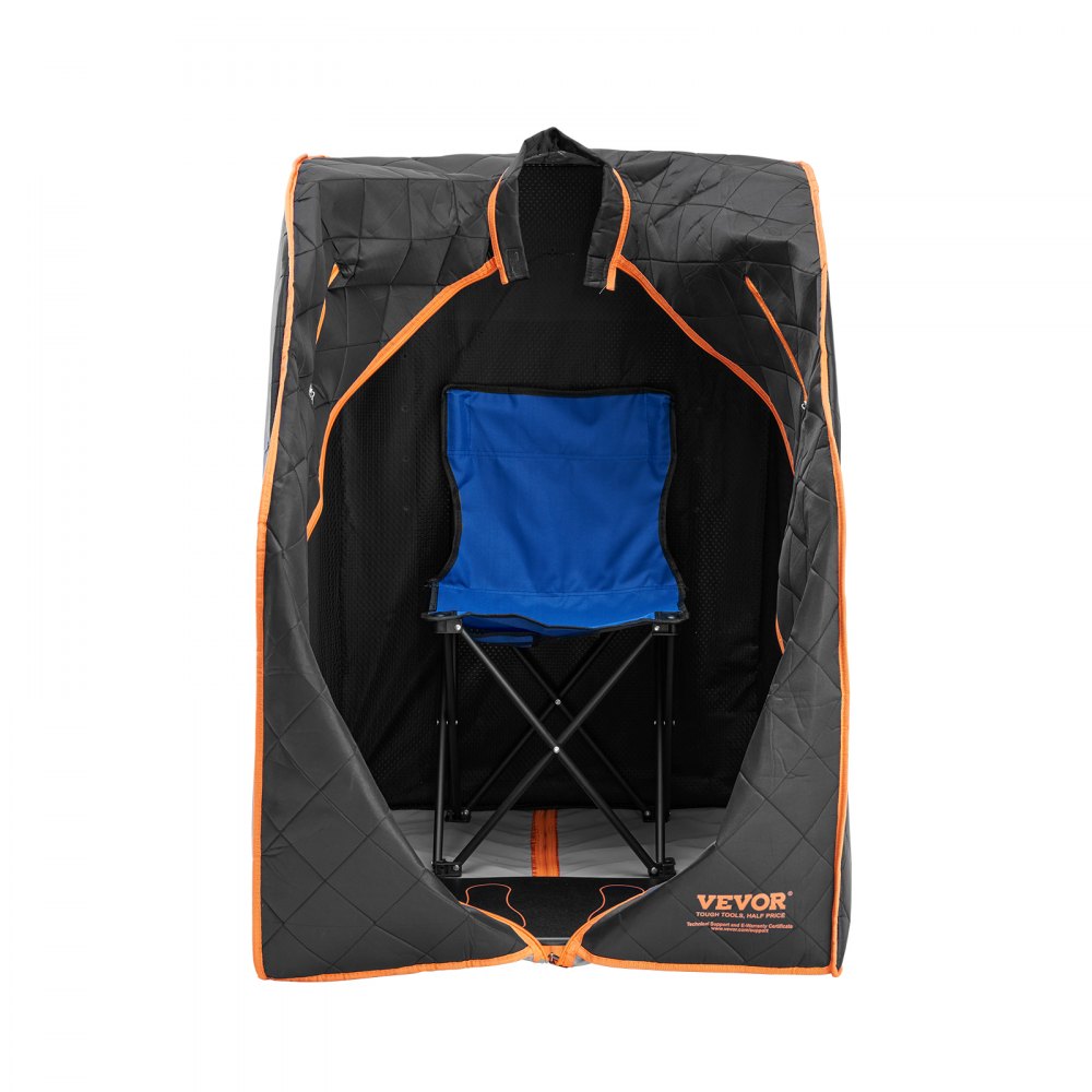VEVOR Sauna Blanket for Detoxification, 1050W Portable Far Infrared Sauna Tent for Home, 104- 167?, 1-60 Minutes Timer , Personal Sauna Box for Home Spa Indoor Black 27.56 x 31.5 x 38.58 inch